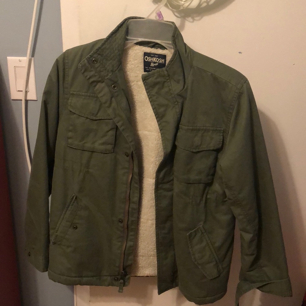 Boys fleece lined camp jacket
